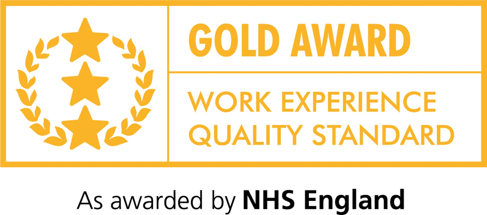 NHS England’s Work Experience Quality Gold Standard Award graphic
